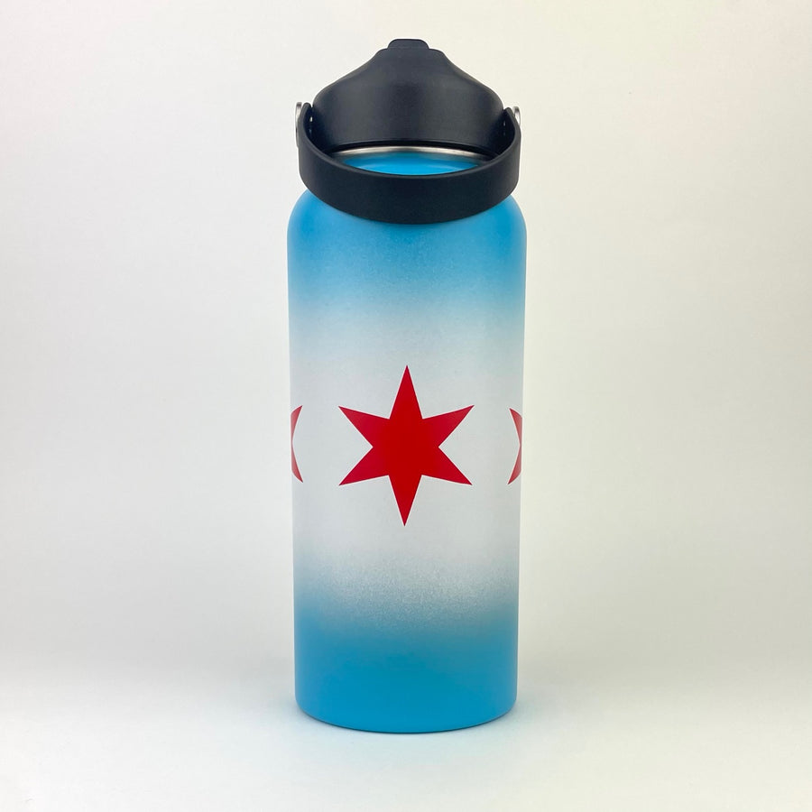 Chicago Flag Water Bottle