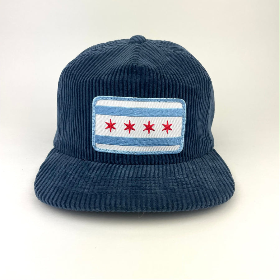Chicago Flag Corduroy Hat