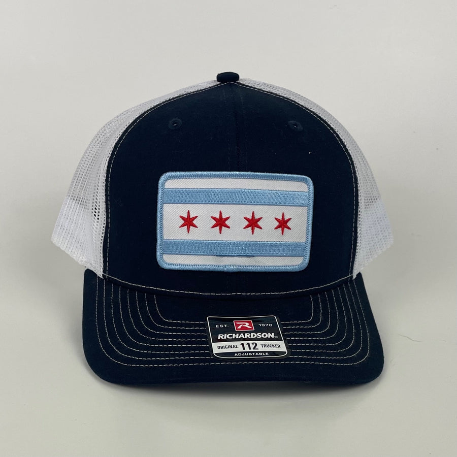 Chicago Flag Patch Trucker Hat