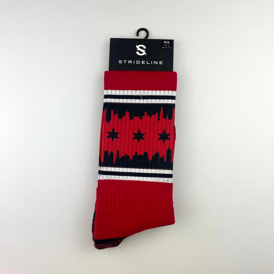 Chicago Flag Skyline Socks