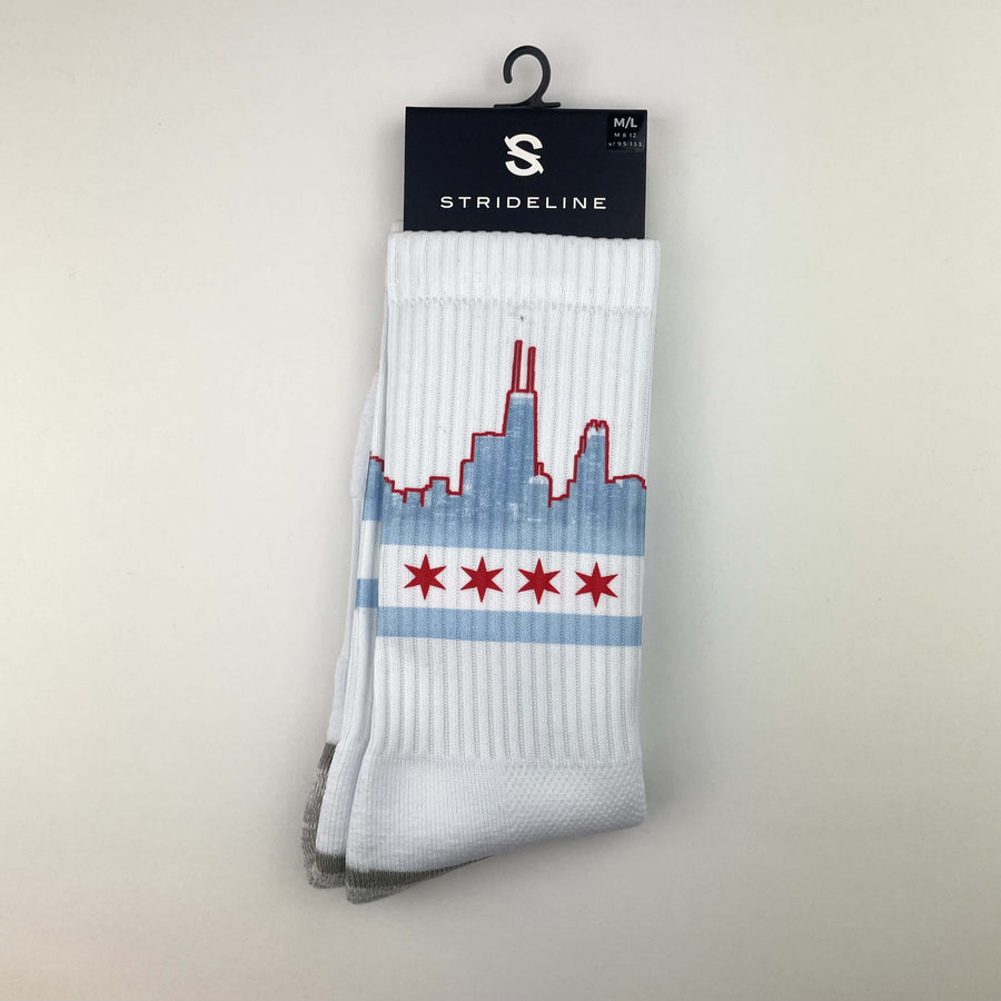 Chicago Skyline Flag Socks