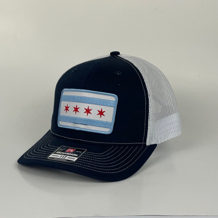 Chicago Flag Patch Trucker Hat